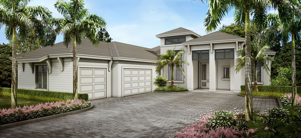 Captiva Model Home in Hidden Harbor Estates, Fort Myers, Stock Construction